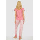 Женская пижама с принтом, цвет пудровый, 243R0004-P15