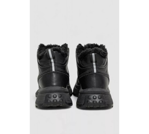 Кроссовки женские на меху, цвет черный, 243R117-5