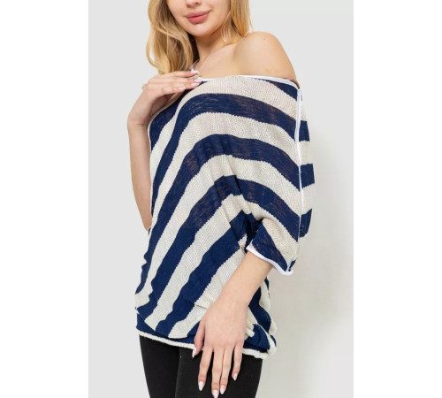 Кофта женская в полоску, цвет сине-белый, 244R0263