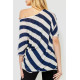 Кофта женская в полоску, цвет сине-белый, 244R0263