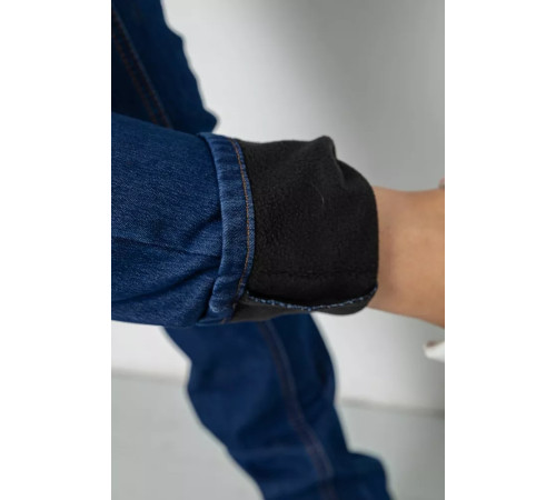 Джинси жіночі на флісі, колір синій, 244RM8107