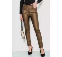 Штани жіночі стрейч, колір темно-золотистий, 246R3019