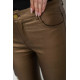 Брюки женские стрейч, цвет темно-золотистый, 246R3019