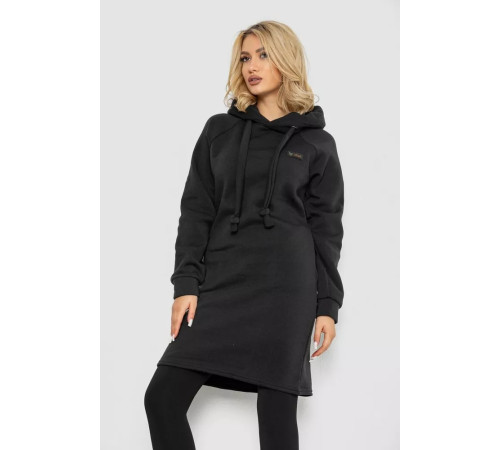 Туніка жіноча на флісі, колір чорний, 243R01006