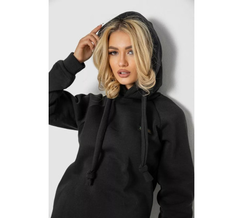 Туніка жіноча на флісі, колір чорний, 243R01006