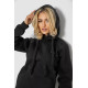 Туніка жіноча на флісі, колір чорний, 243R01006