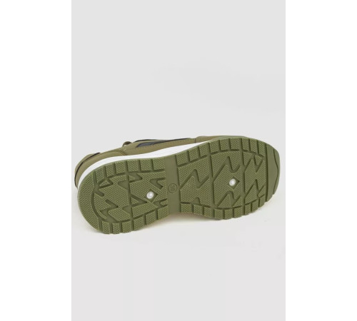 Кросівки жіночі екошкіра, колір хакі, 243R186-131