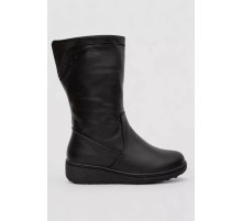 Сапоги женские зимние на меху, черный, 243RY2001