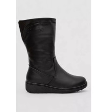 Чоботи жіночі зимові на хутрі, колір чорний, 243RY2001