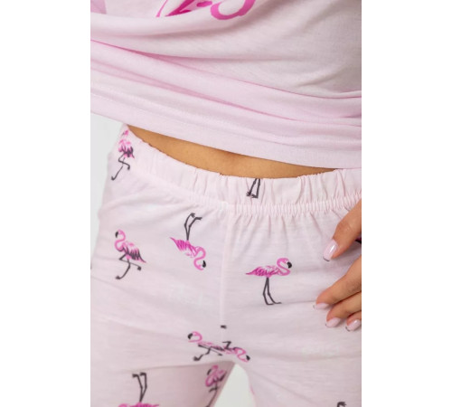 Женская пижама с принтом, цвет розовый, 243R7097
