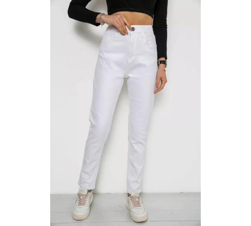 Джинси жіночі стрейч, колір білий, 250R1025