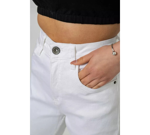 Джинси жіночі стрейч, колір білий, 250R1025