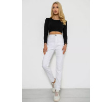 Джинсы женские стрейч, цвет белый, 250R1025.