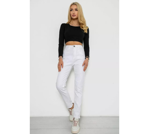 Джинси жіночі стрейч, колір білий, 250R1025