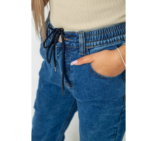 Джинсы женские на резинке, цвет синий, 244R8626