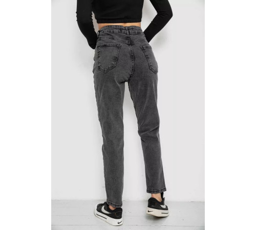 Джинси жіночі МОМ, колір темно-сірий, 244R4580