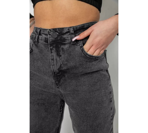 Джинси жіночі МОМ, колір темно-сірий, 244R4580