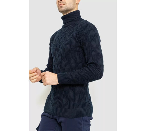 Свитер мужской, цвет темно-синий, 161R1034