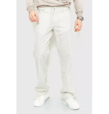 Штани чоловічі класичні, колір молочно-сірий, 167R955