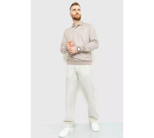 Брюки мужские классические, цвет молочно-серый, 167R955