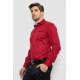 Сорочка чоловіча з принтом, колір бордовий, 214R7004-1