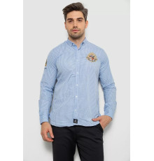 Сорочка чоловіча в клітинку, колір блакитний, 214R9030