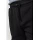 Спорт брюки мужские карго на флисе, цвет черный, 241R0651