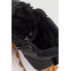 Кросівки жіночі з хутром, колір чорний, 243RGM91
