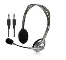 Наушники Logitech H110 Stereo Headset with 2*3pin jacks (981-000271)