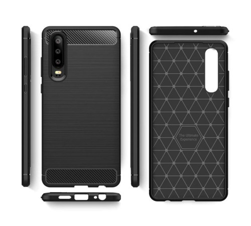 Чехол для мобильного телефона Laudtec для Huawei P30 Carbon Fiber (Black) (LT-P30B)