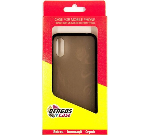 Чохол до мобільного телефона Dengos Samsung Galaxy A01 (black) (DG-TPU-MATT-32)