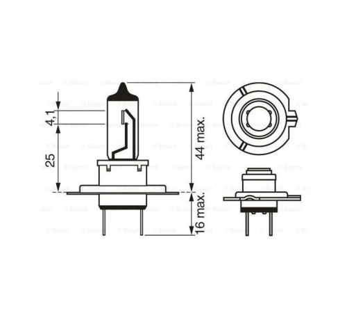Автолампа Bosch галогенова 55W (1 987 301 012)