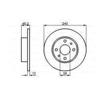 Гальмівний диск Bosch 0 986 478 353