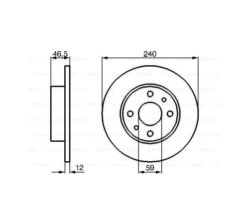 Гальмівний диск Bosch 0 986 478 353