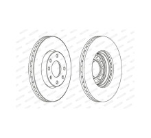 Тормозной диск FERODO DDF1041