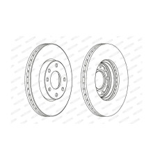 Гальмівний диск FERODO DDF1041