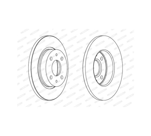 Гальмівний диск FERODO DDF215