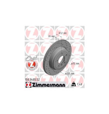 Гальмівний диск ZIMMERMANN 150.3405.52