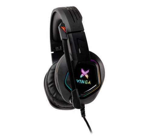 Навушники Vinga HSCU-160 Gaming LED Black (HSCU-160)