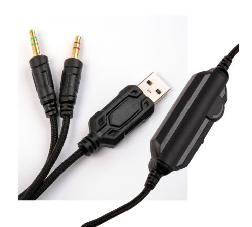 Навушники Vinga HSCU-160 Gaming LED Black (HSCU-160)