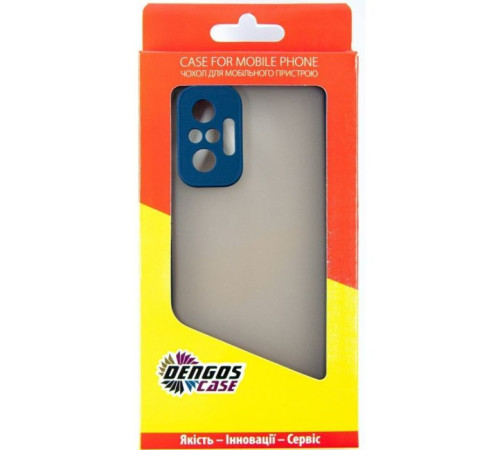 Чохол до мобільного телефона Dengos Matte Xiaomi Redmi Note 10 Pro (blue) (DG-TPU-MATT-78)