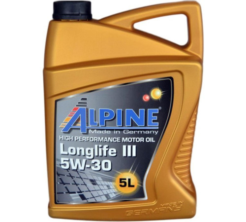 Моторна олива Alpine 5W-30 Longlife III 5л (0285-5)