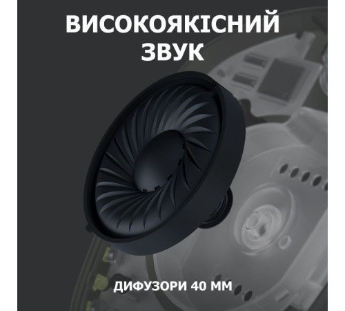 Навушники Logitech G435 Lightspeed Wireless Gaming Headset Black (981-001050)