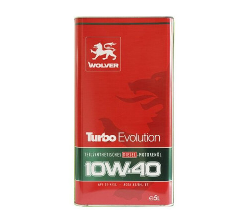 Моторное масло Wolver Turbo Evolution 10W-40 5л (4260360944420)