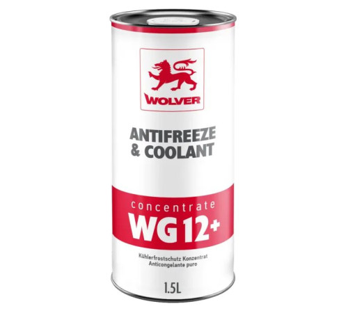 Антифриз Wolver Концентрат WG12+ черв. 1,5л