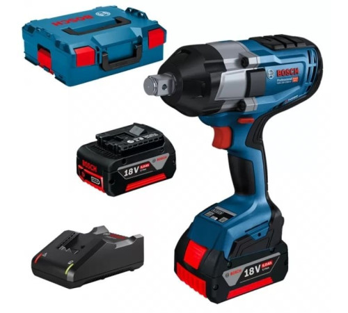 Гайковерт Bosch ударний GDS 18V-1050 H, 18В, 2x5.0 GAL1880 L-Box (0.601.9J8.522)