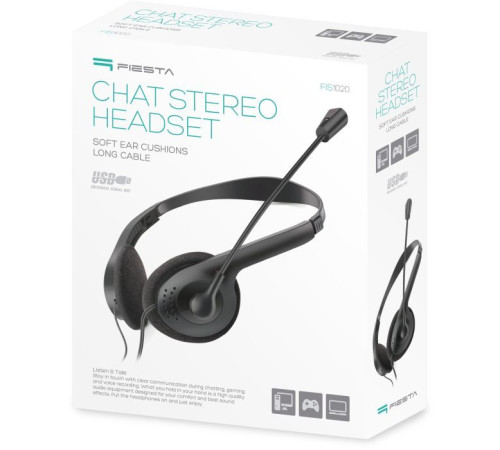 Навушники Fiesta Mic FIS1020 Stereo USB (FIS1020)