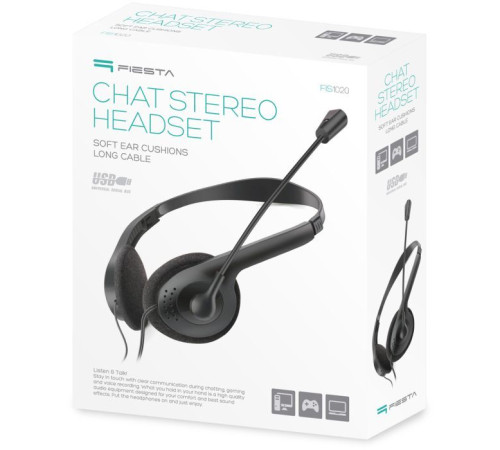 Навушники Fiesta Mic FIS1020 Stereo USB (FIS1020)