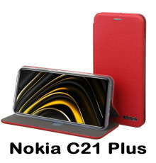 Чохол до мобільного телефона BeCover Exclusive Nokia C21 Plus Burgundy Red (707918)