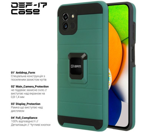 Чохол до мобільного телефона Armorstandart DEF17 case Samsung A03 (A035) Military Green (ARM61351)